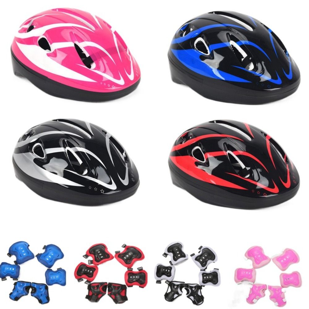 Cycling Protective Gear Kids - 어린이 헬멧 무릎 팔꿈치 패드 손목