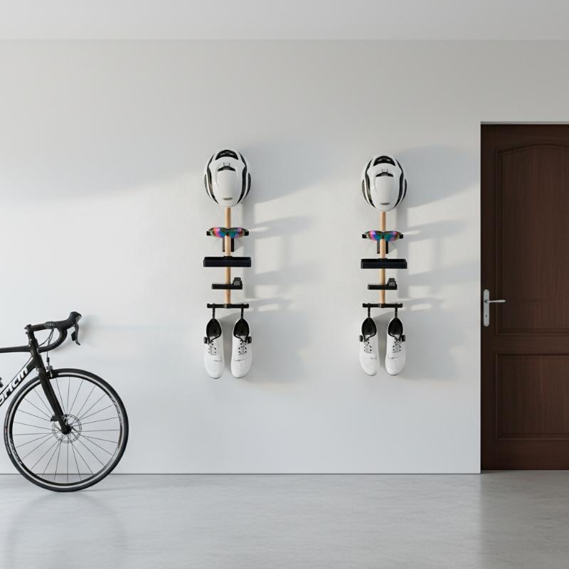 Cycling Gear Wall Storage - 자전거 데스크탑 정리대 디스플레이 마운트 1세트