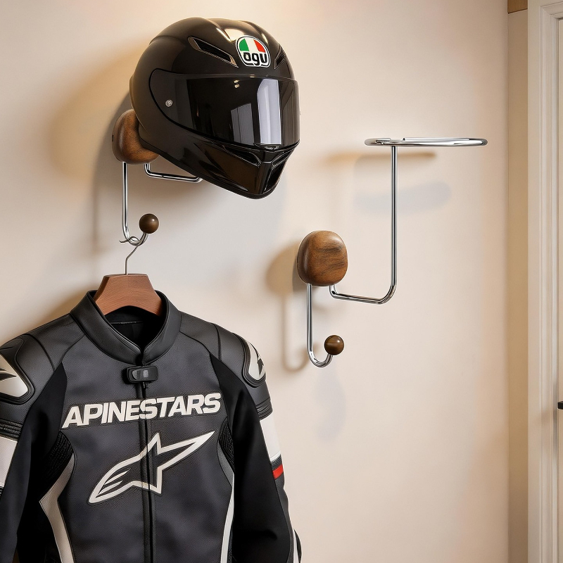 Cycling Gear Wall Storage - 벽걸이 헬멧 보관 랙 무타공 헤비듀티