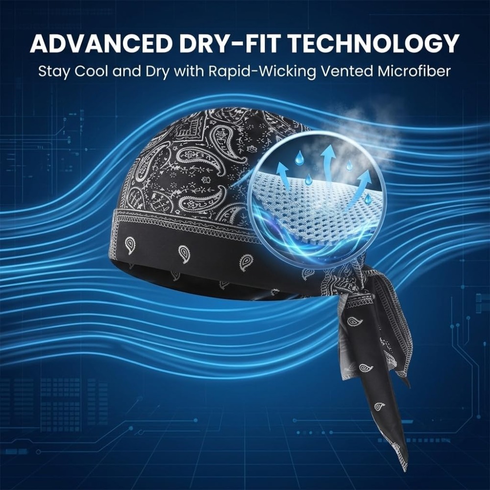 1-5pcs 냉각 스컬 캡 헬멧 라이너 통기성 땀 흡수 - Cycling Gear Helmet 리뷰 및 가격