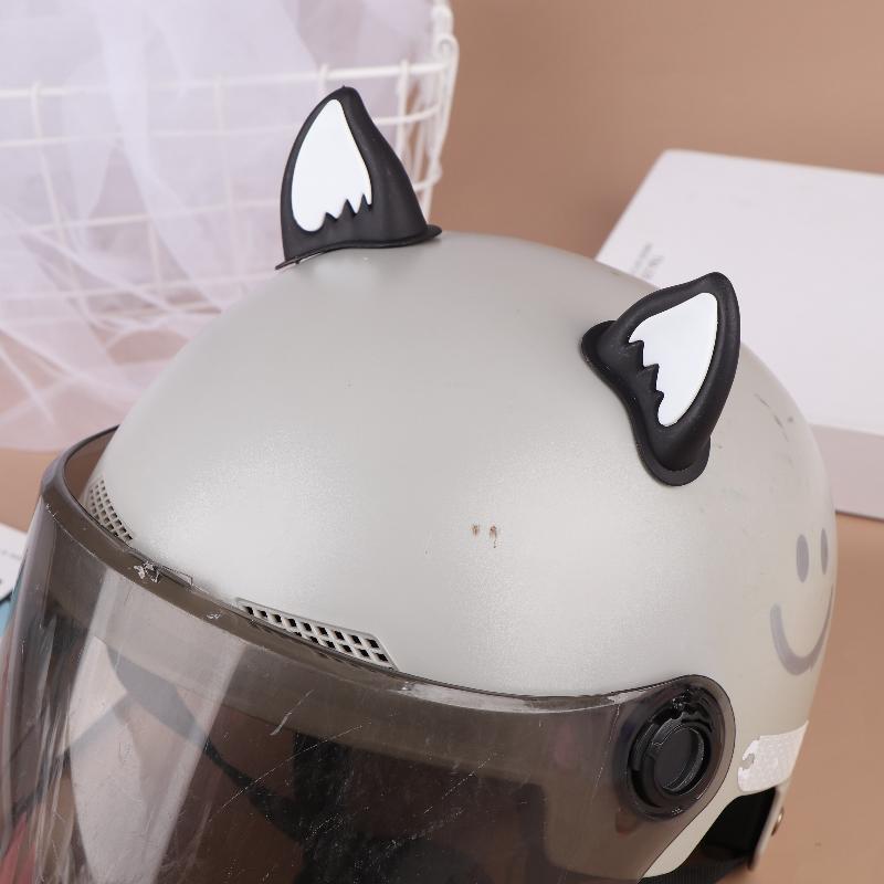 오토바이 헬멧 고양이 귀 장식 스쿠터 자전거 용 헬멧  - Cycling Gear Helmet 리뷰 및 가격
