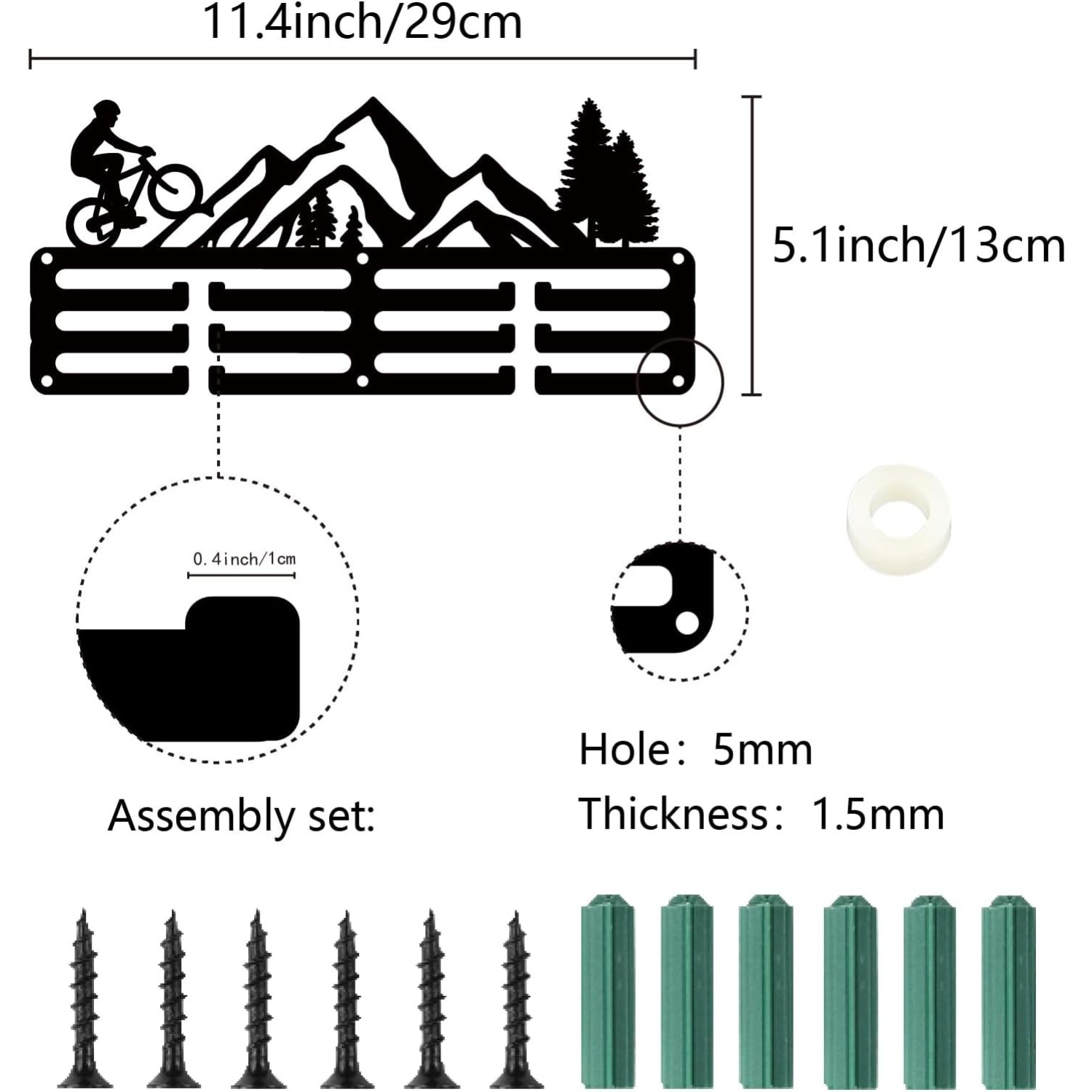 철제 사이클링 메달 전시대, 벽걸이형 스포츠 메달 홀더 - Cycling Gear Wall Storage 리뷰 및 가격