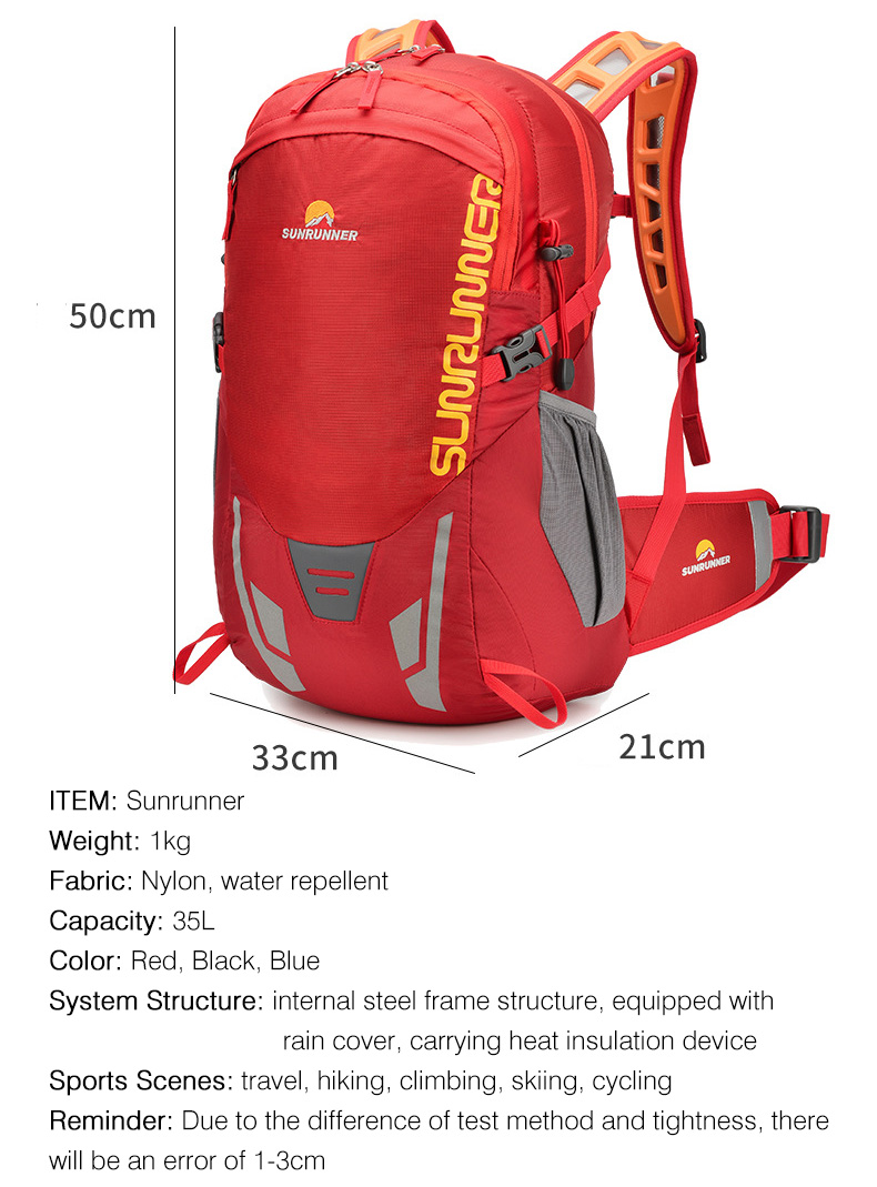 35L 하이킹 배낭 가방 대용량 여행 캠핑 등산 배낭  - Cycling Gear Bag 리뷰 및 가격