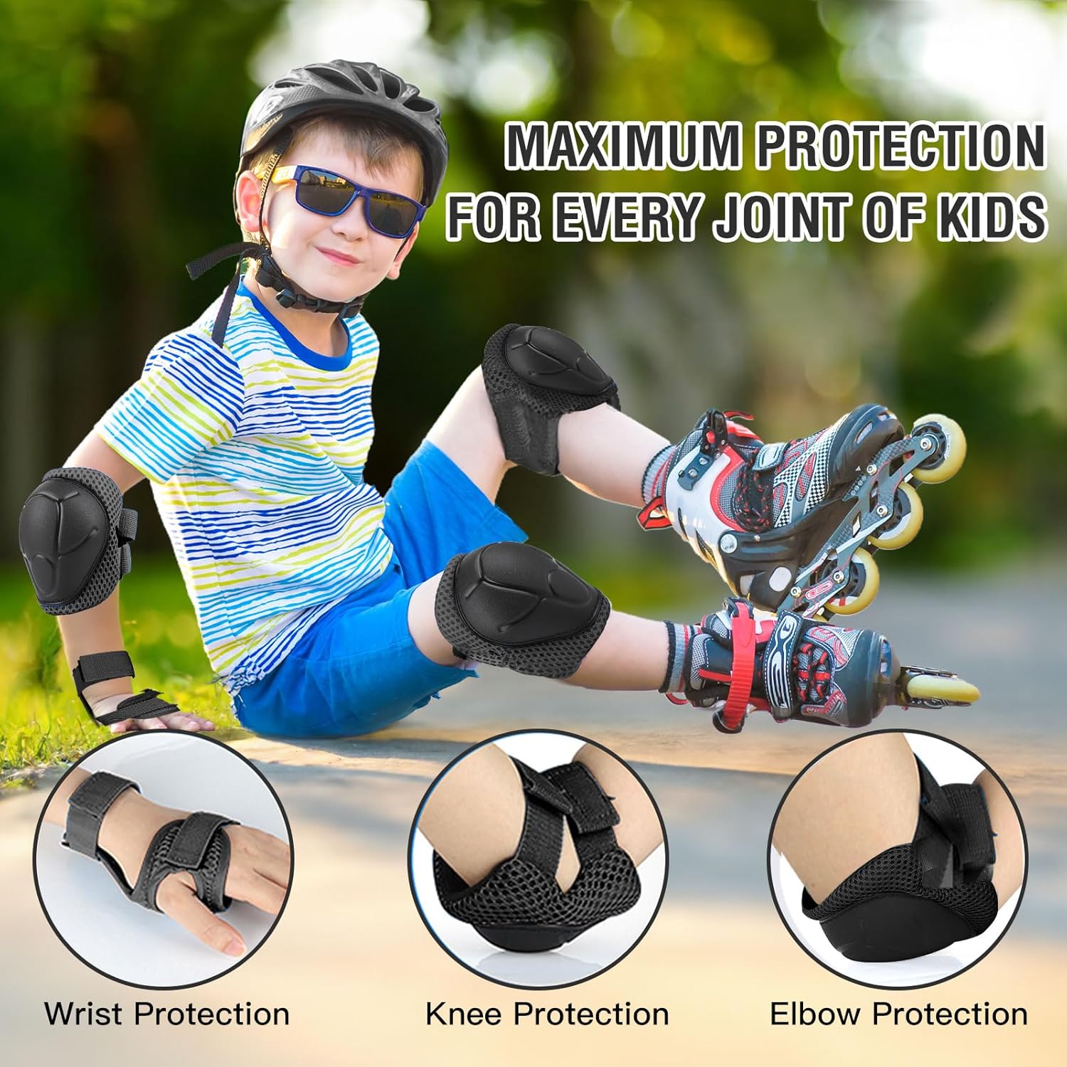 3-14세 어린이용 보호 장비 세트 6개, 스케이트 사 - Cycling Protective Gear Kids 리뷰 및 가격