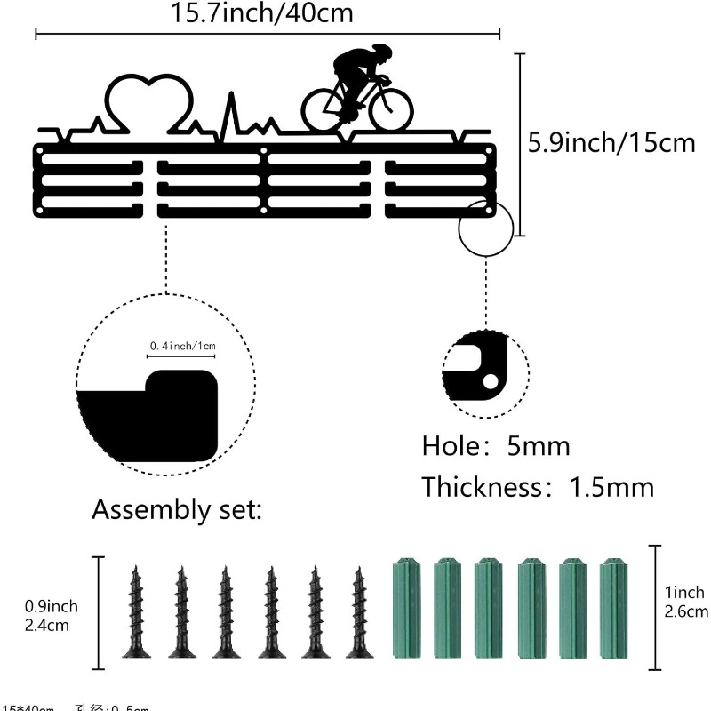 사이클링 메달 거치대 행어 스탠드 프레임, 12 후크, - Cycling Gear Wall Storage 리뷰 및 가격