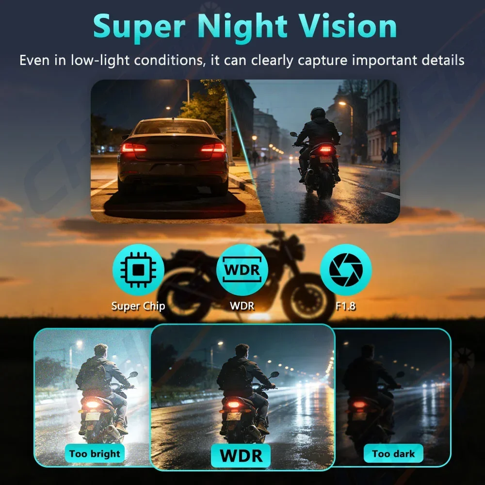 새로운 2K HD 오토바이 운전용 블랙박스 카메라 IP - Cycling Gear Helmet 리뷰 및 가격