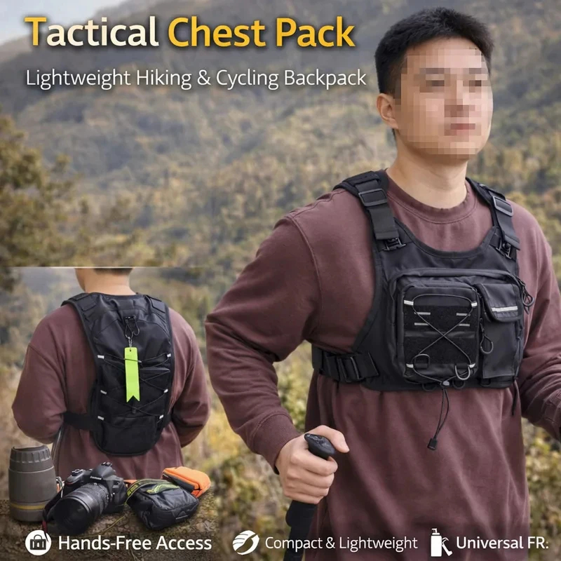 ​ 고품질 전술 조끼 가슴 가방 (2L 물 주머니 포함 - Cycling Gear Bag 리뷰 및 가격