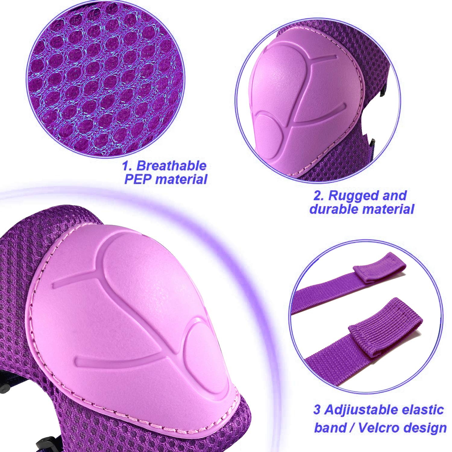 어린이 무릎 보호대와 팔꿈치 보호대 유아 보호 장비 세 - Cycling Protective Gear Kids 리뷰 및 가격