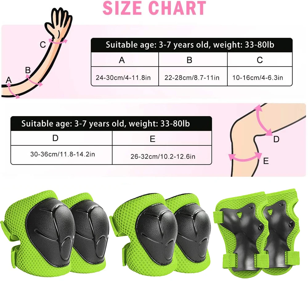 어린이 무릎 보호대와 팔꿈치 보호대 유아 보호 장비 세 - Cycling Protective Gear Kids 리뷰 및 가격