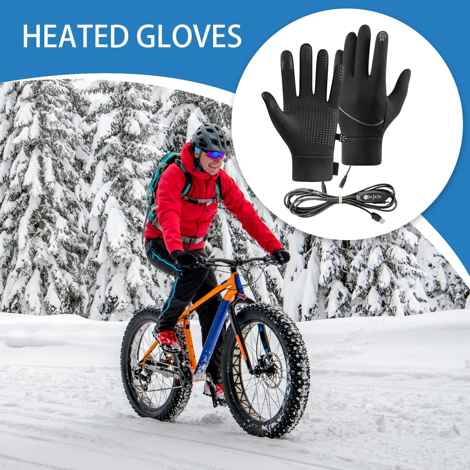 오토바이 장갑 가열 장갑 USB 터치 스크린 장갑 3  - Cycling Gear Temperature 리뷰 및 가격