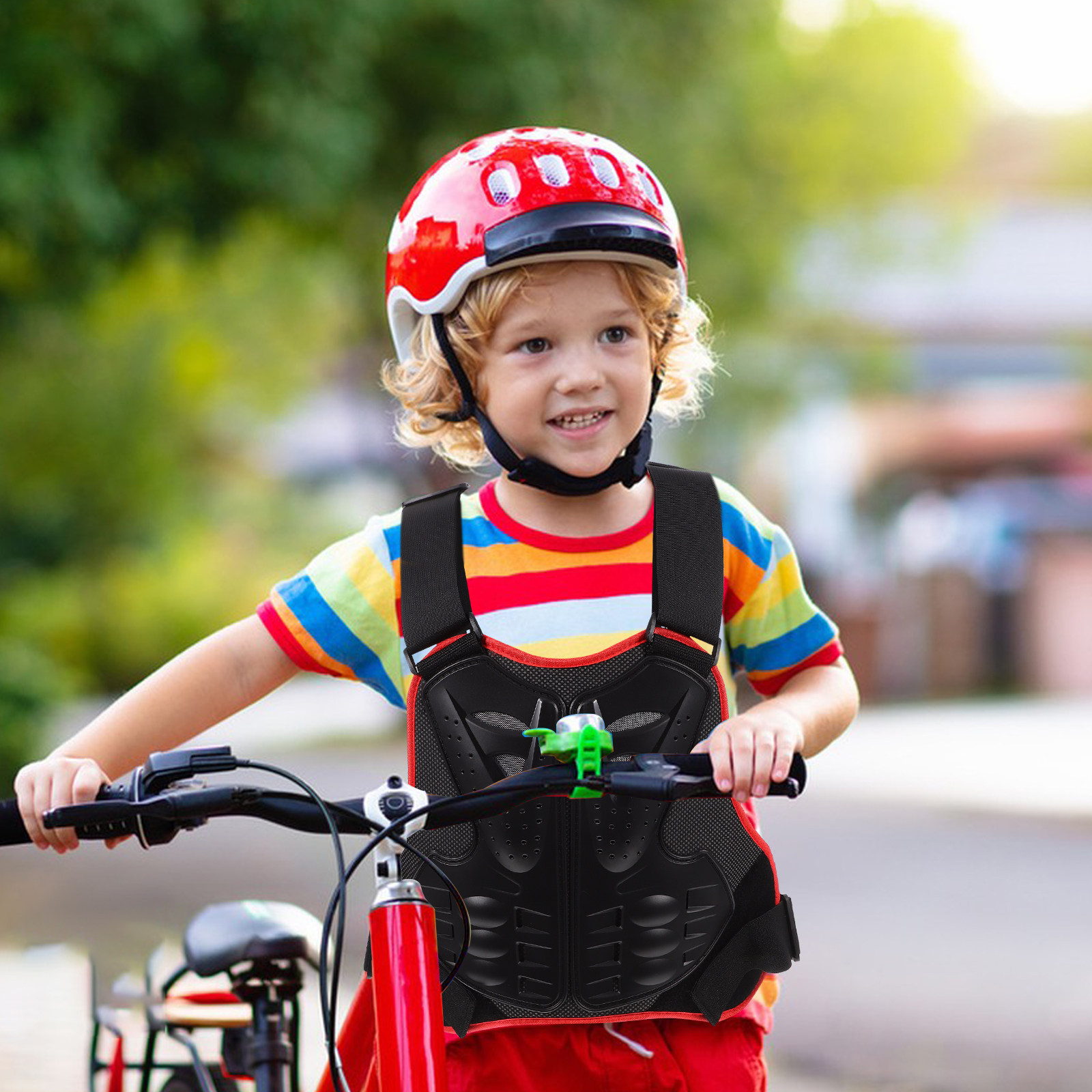 어린이용 보호 조끼 사이즈 L 내구성 있는 인체공학적  - Cycling Protective Gear Kids 리뷰 및 가격