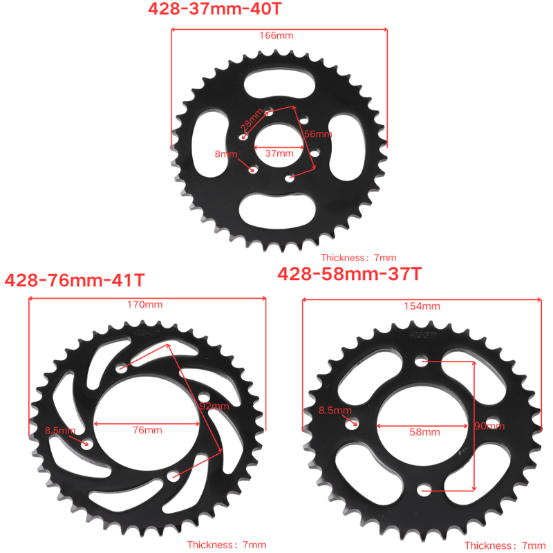 428 링크 37T/40T/41T/45T/48T 오토바 - Cycling Quads 리뷰 및 가격