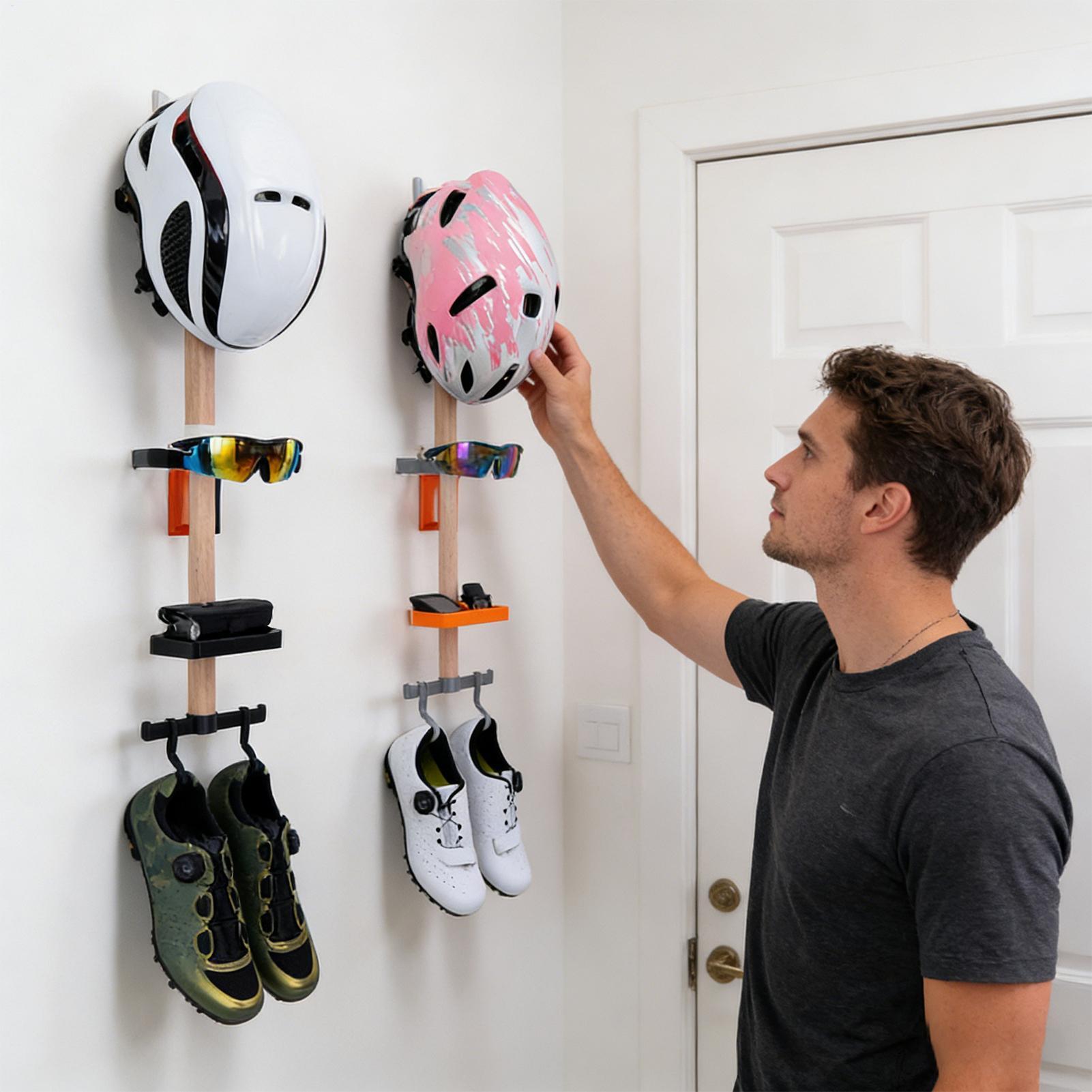 수직 자전거 기어 정리대, 벽걸이형 자전거 액세서리,  - Cycling Gear Wall Storage 리뷰 및 가격